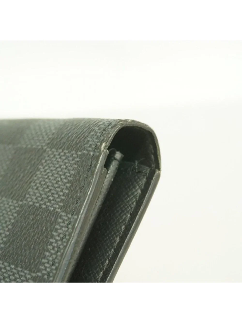 Louis Vuitton Wallet Damier Graphite Portefeuille Brazza NM Black